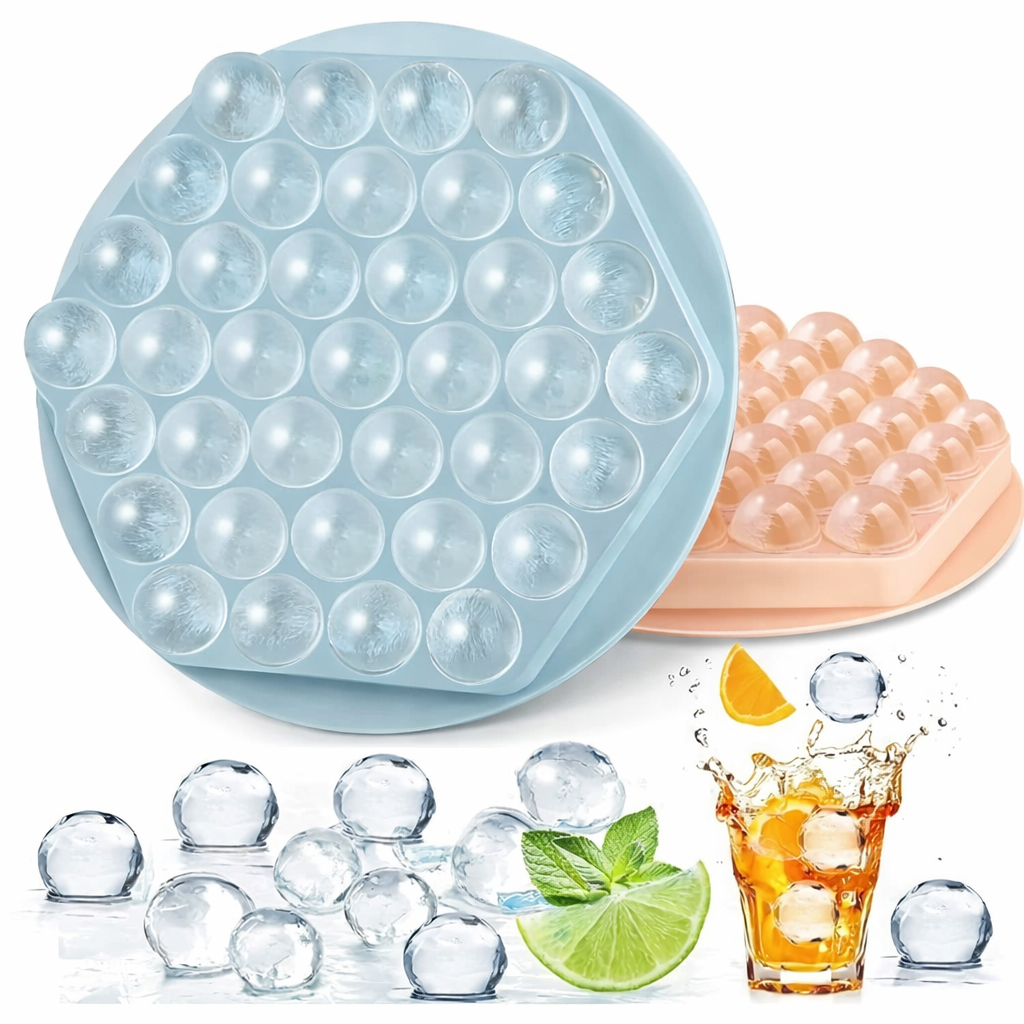 Round Ice Cube Maker Tray (Pack of 3)
