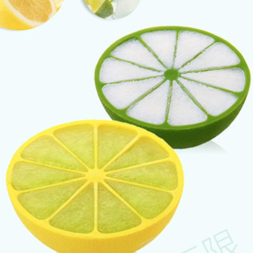 Lemon Shape Silicone Ice Mold Tray (Set of 2)