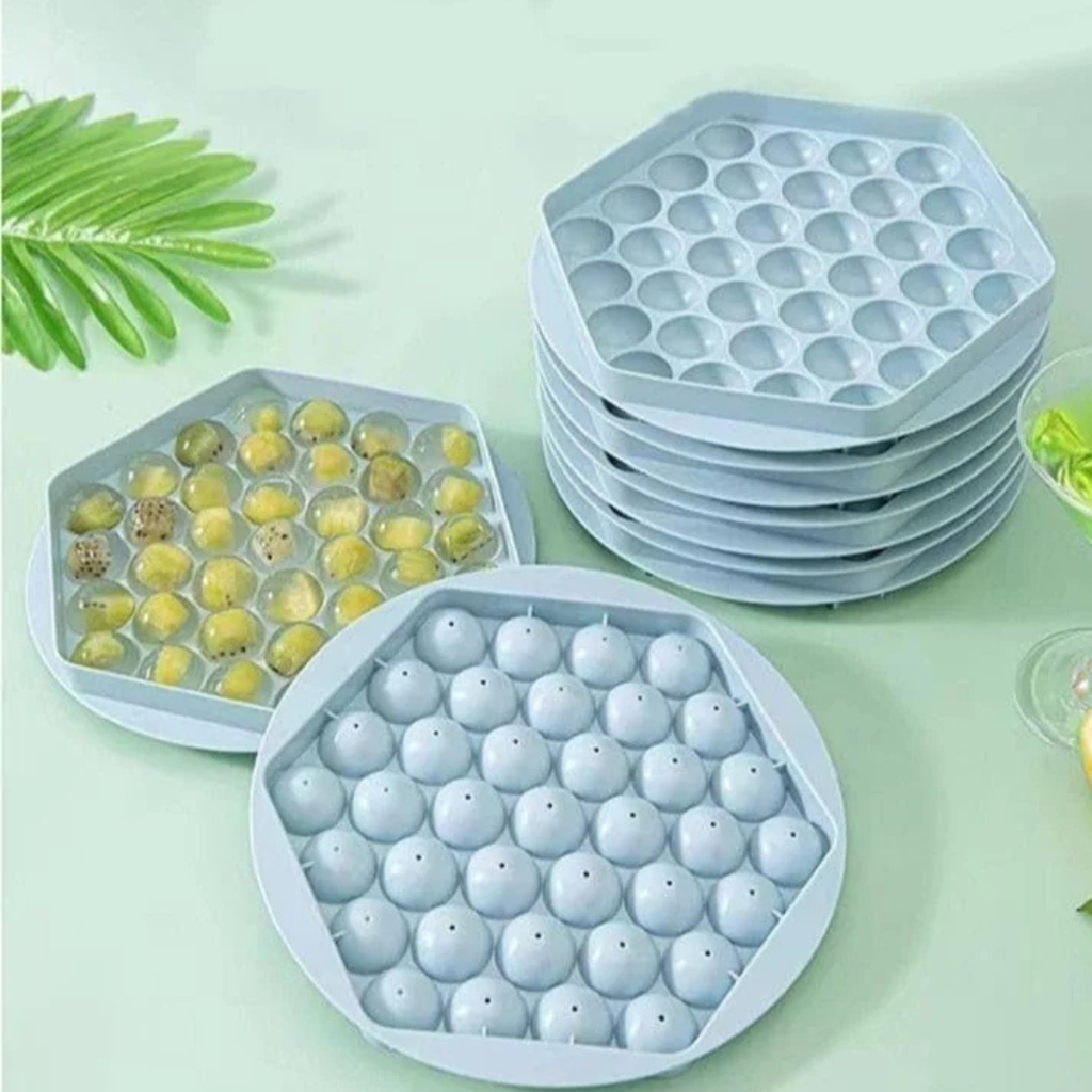 Round Ice Cube Maker Tray (Pack of 3)