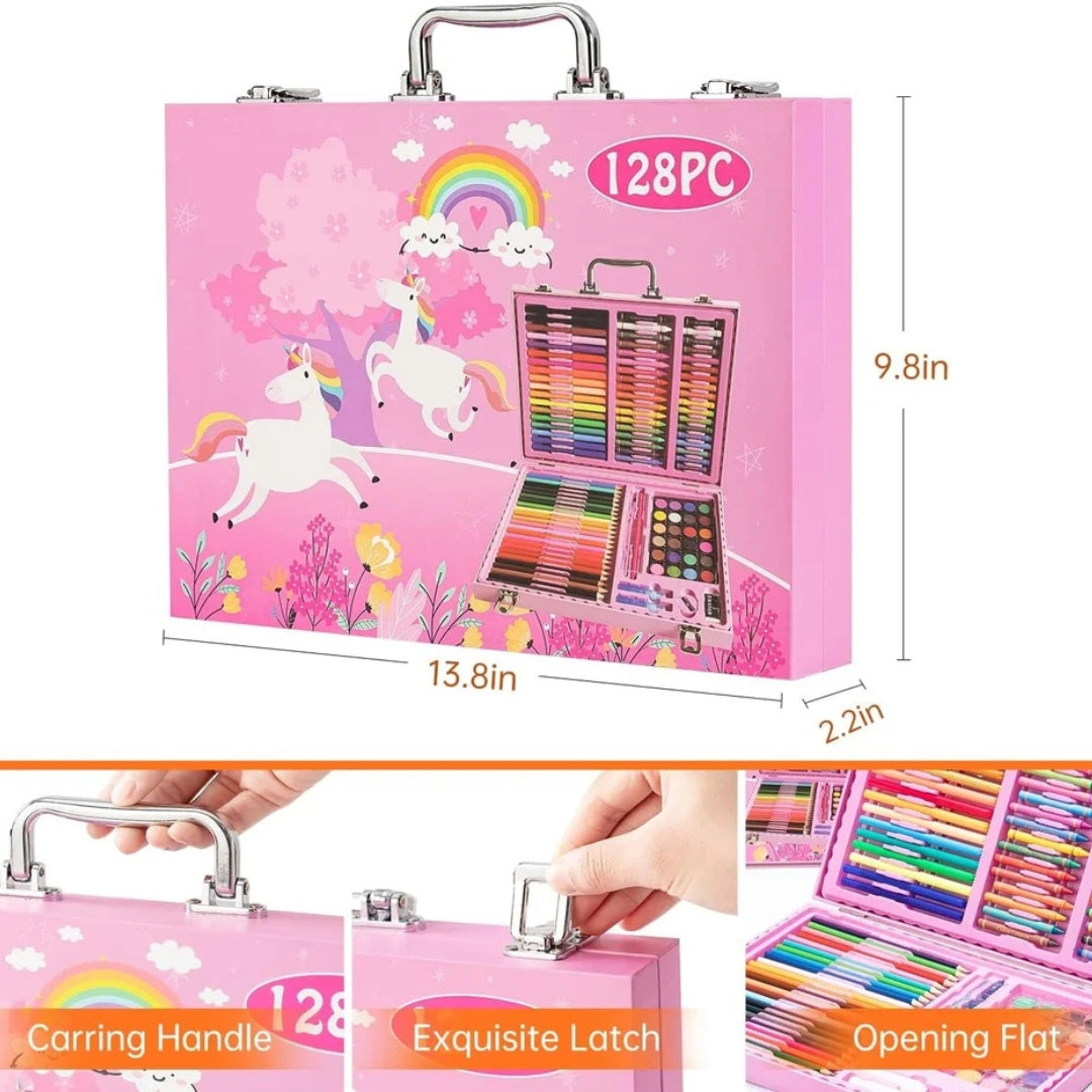 128-Piece Kids Art Set For Drawing