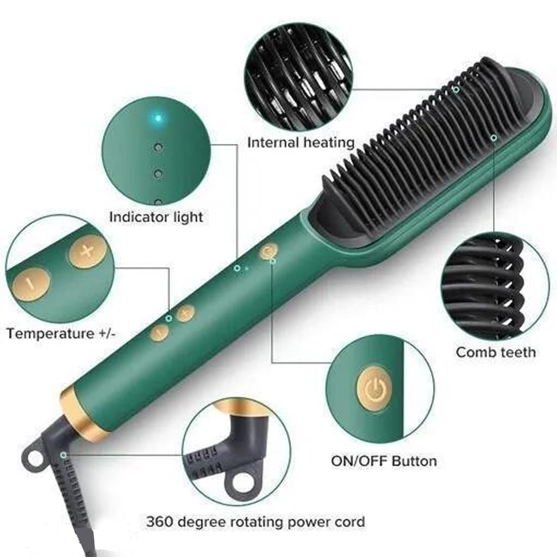 Hair Straightener With Adjustable Heat