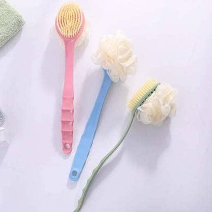 2in1 Long Handle Bath Loofah Brush