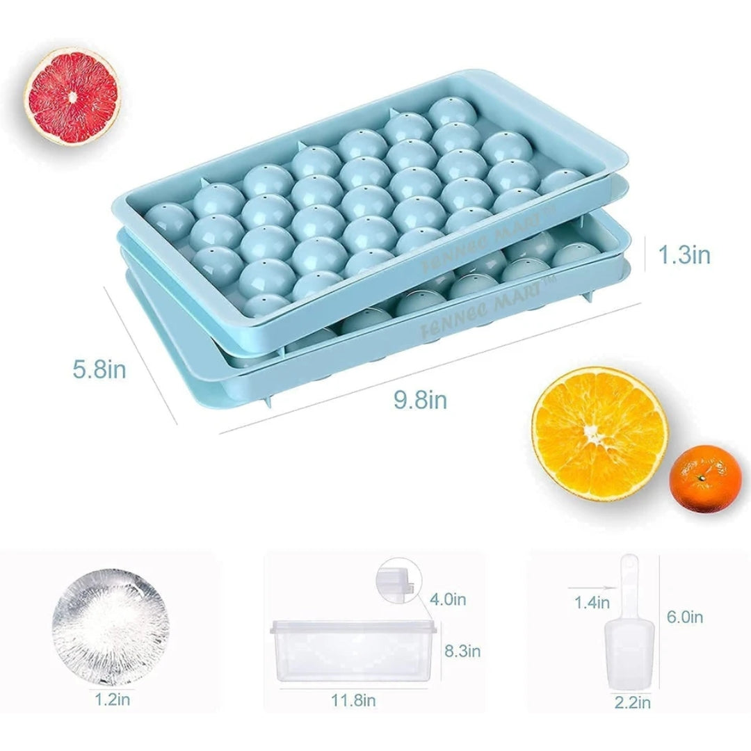 33 Grid Round Ice Cube Tray