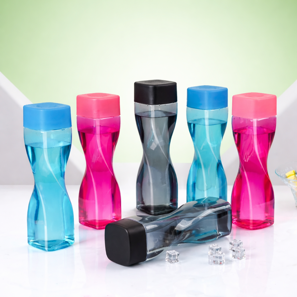 1L Twist Plastic Fridge Water Bottle (Set of 3)