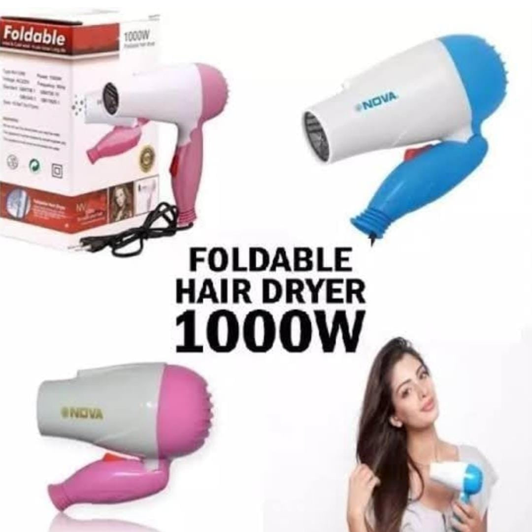 Foldable 1000W Hair Dryer Tool