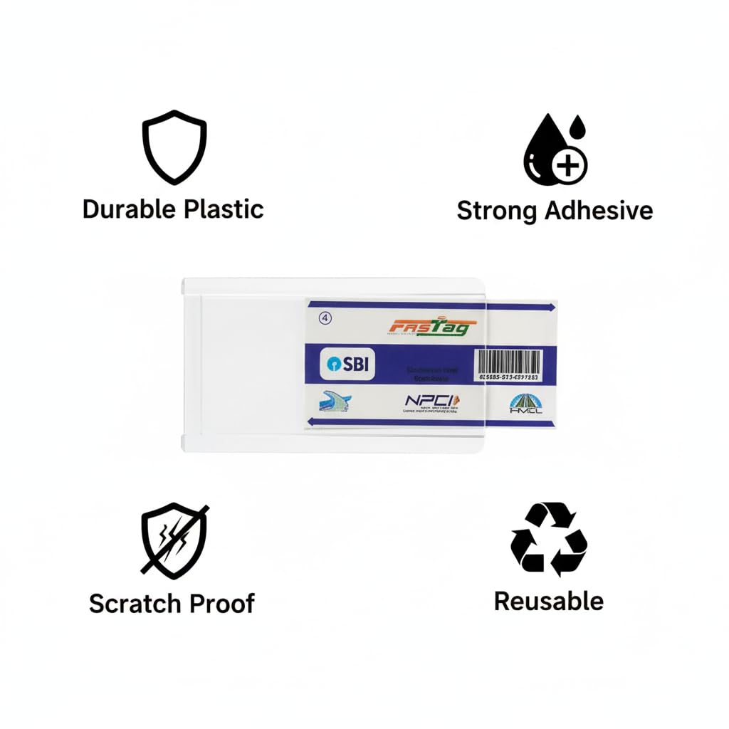 Car Windshield FASTag Holder