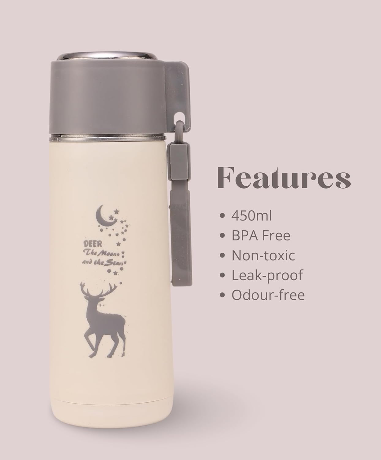 Deer Glass Water Bottle