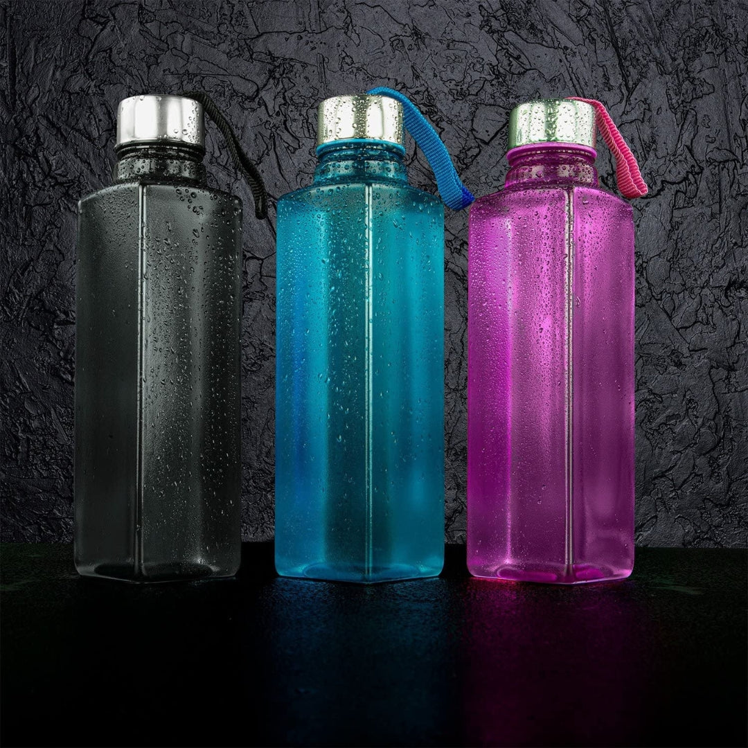 1L Square Fridge Water Bottle (Set of 3)