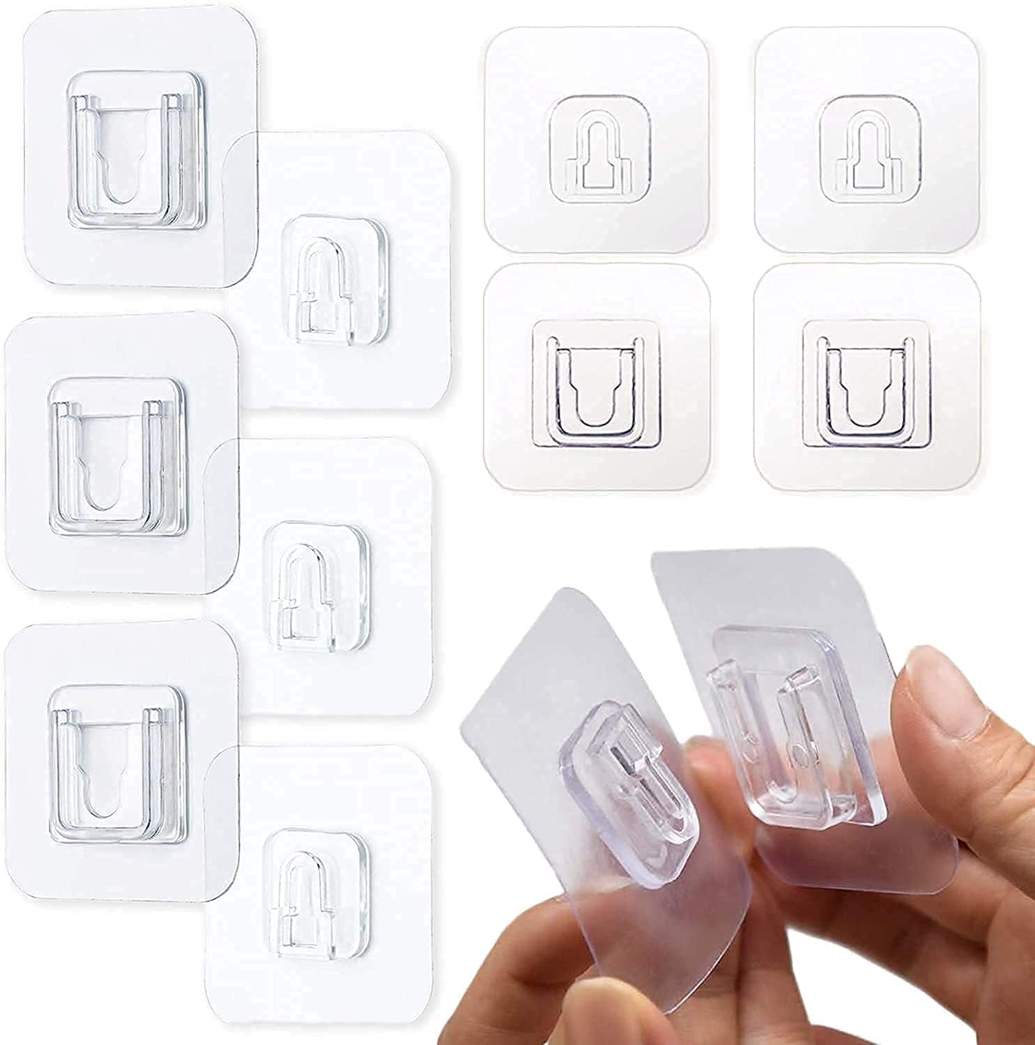 Transparent Self Adhesive Wall Hooks