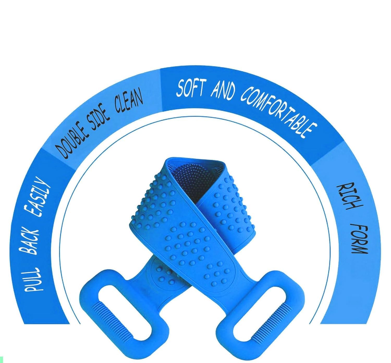 Double Sided Silicone Bath Scrubber