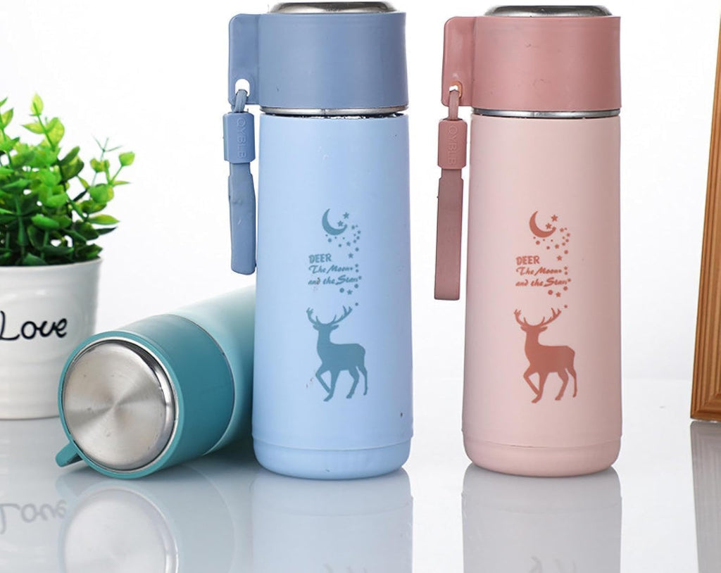 Deer Glass Water Bottle