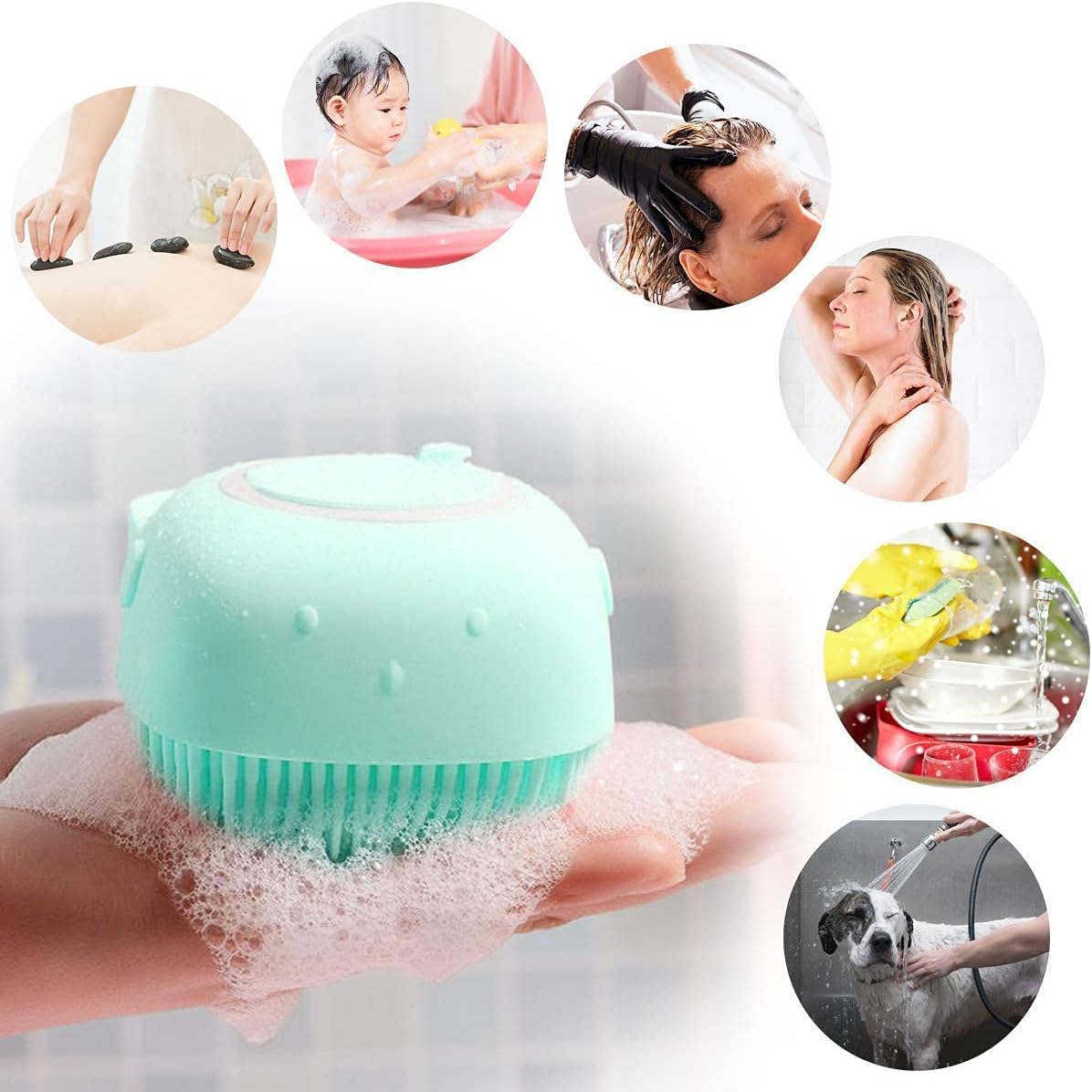 Body Scrubber Shampoo Dispenser