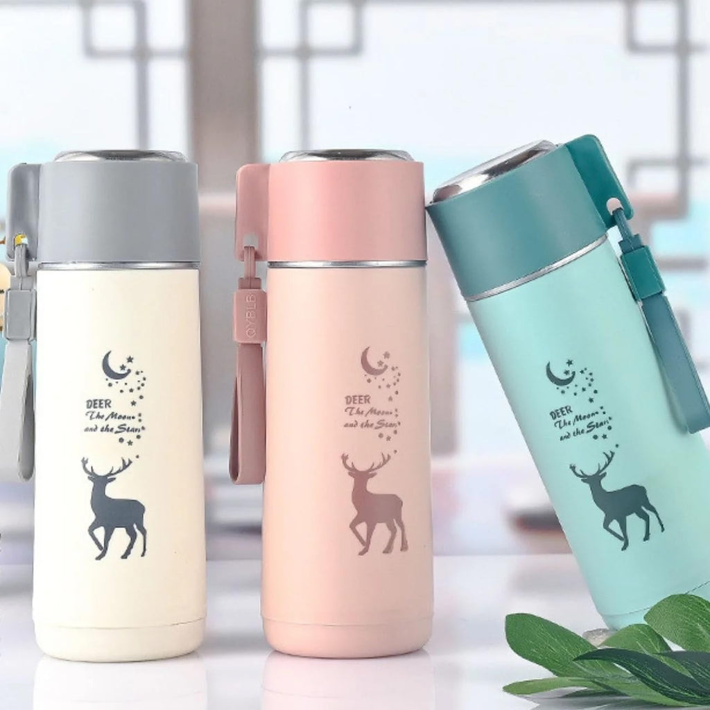 Deer Glass Water Bottle
