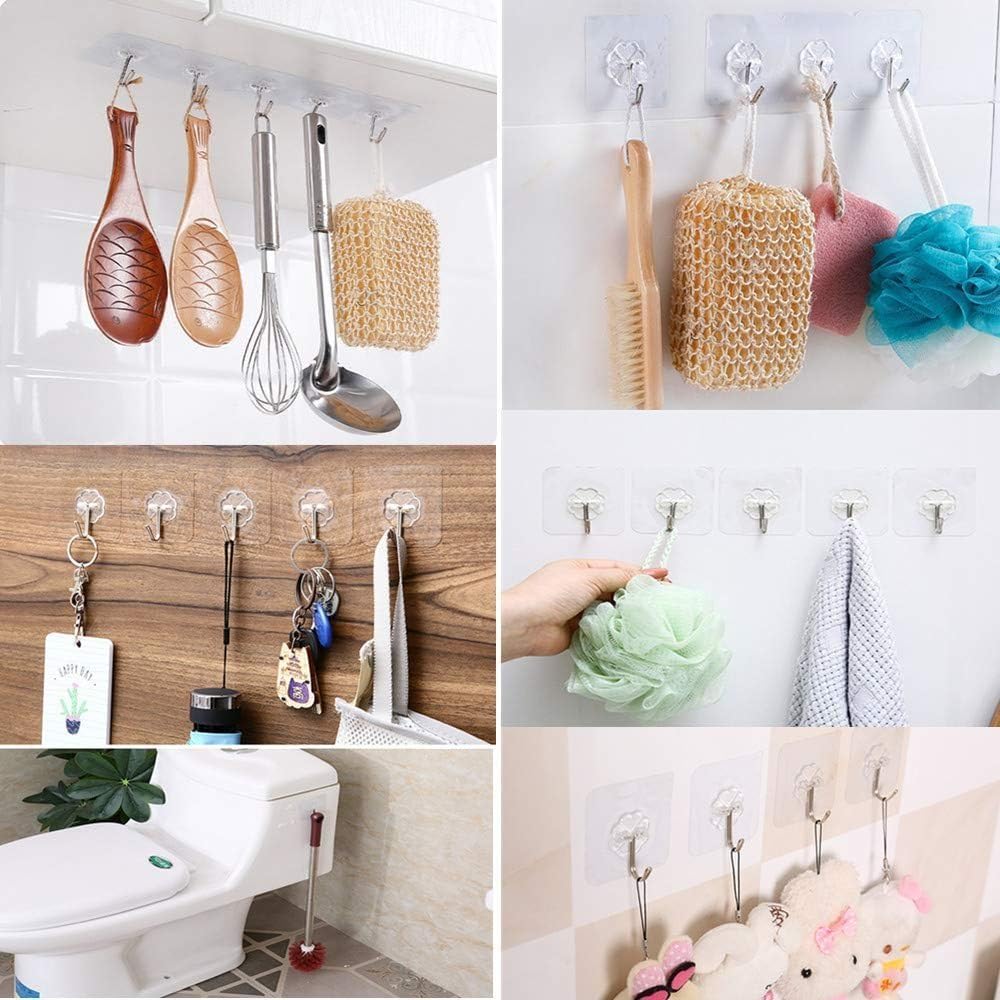 Transparent Strong Sticky Wall Hooks