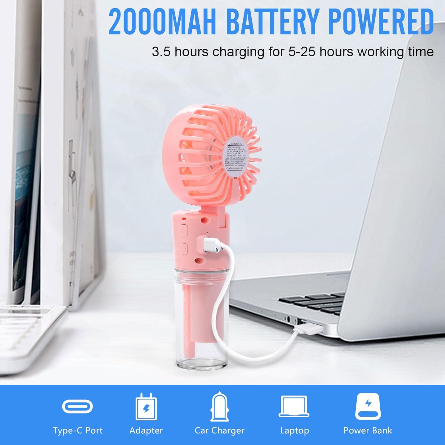 Portable Mist Humidifier Neck Fan