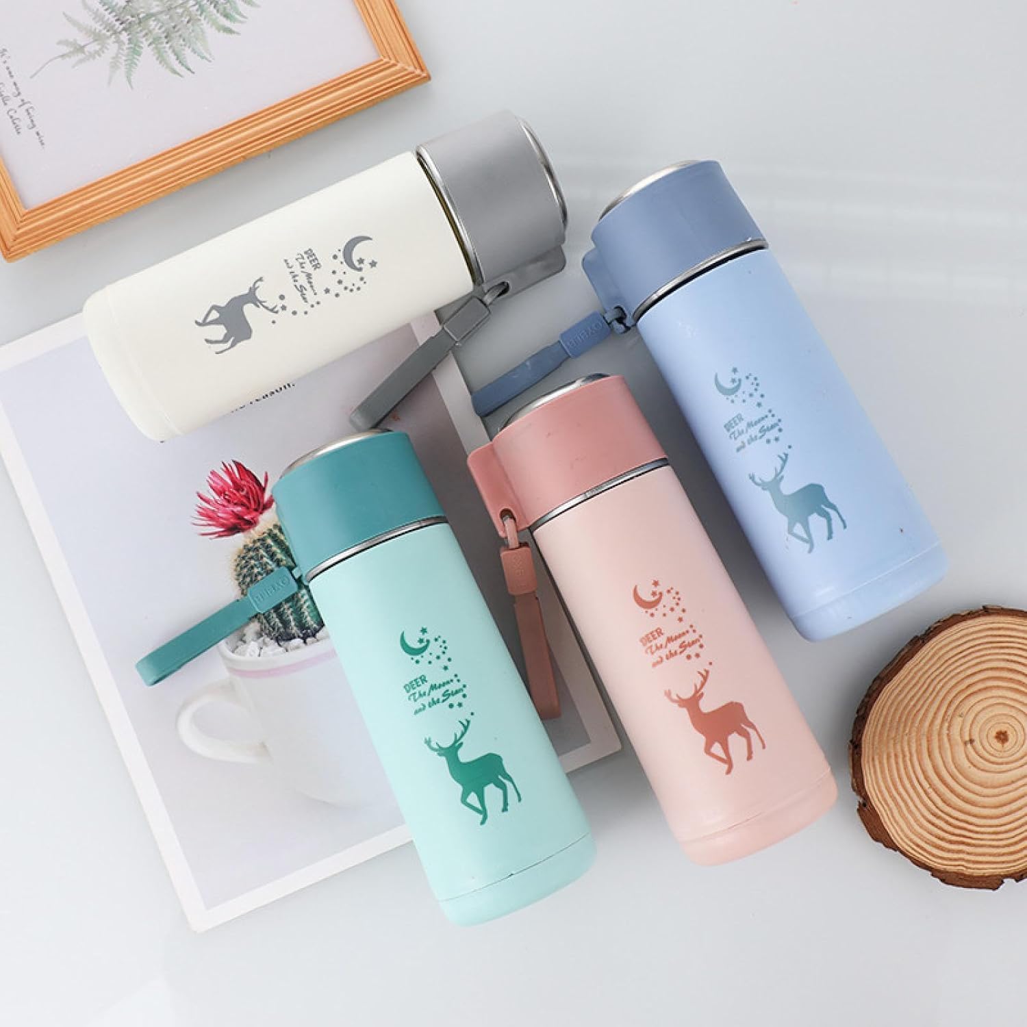 Deer Glass Water Bottle