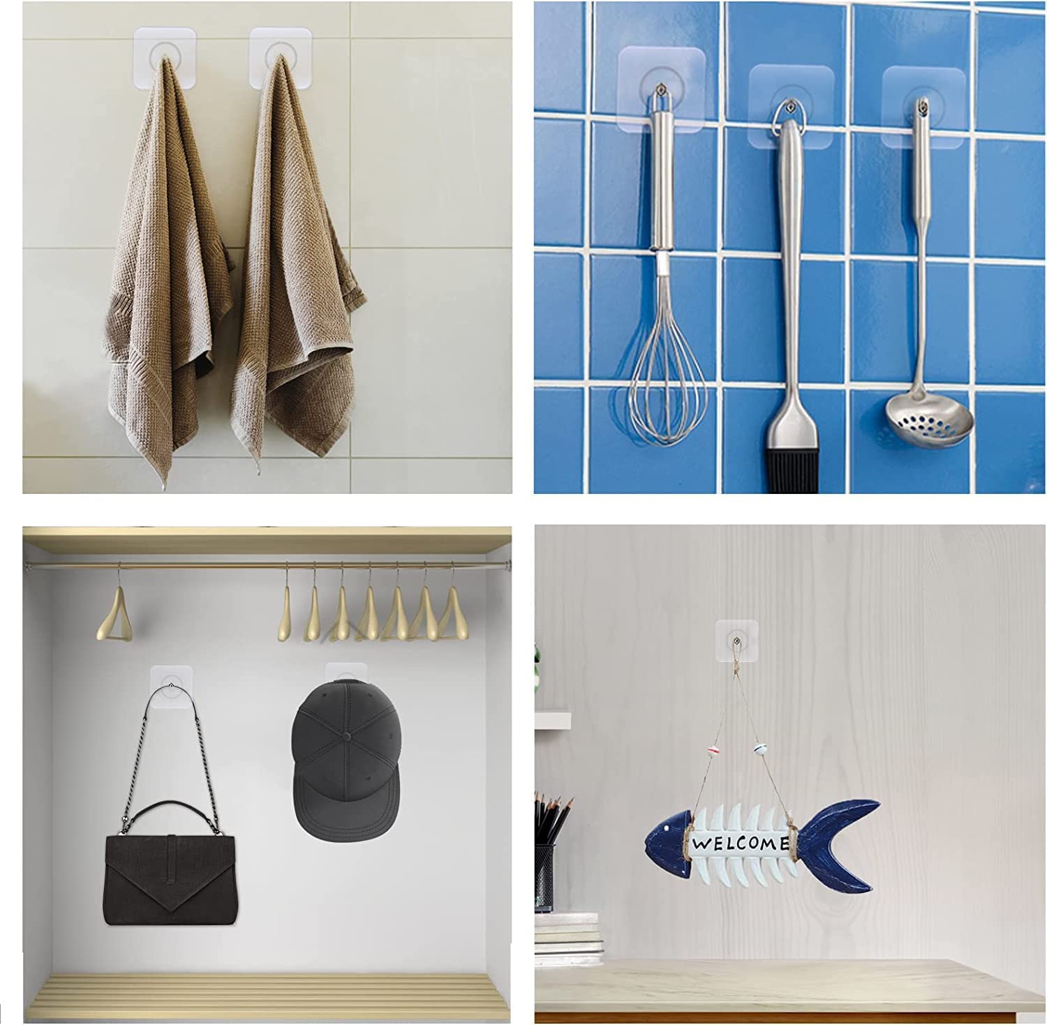 Strong Plastic Wall Hanging Hooks