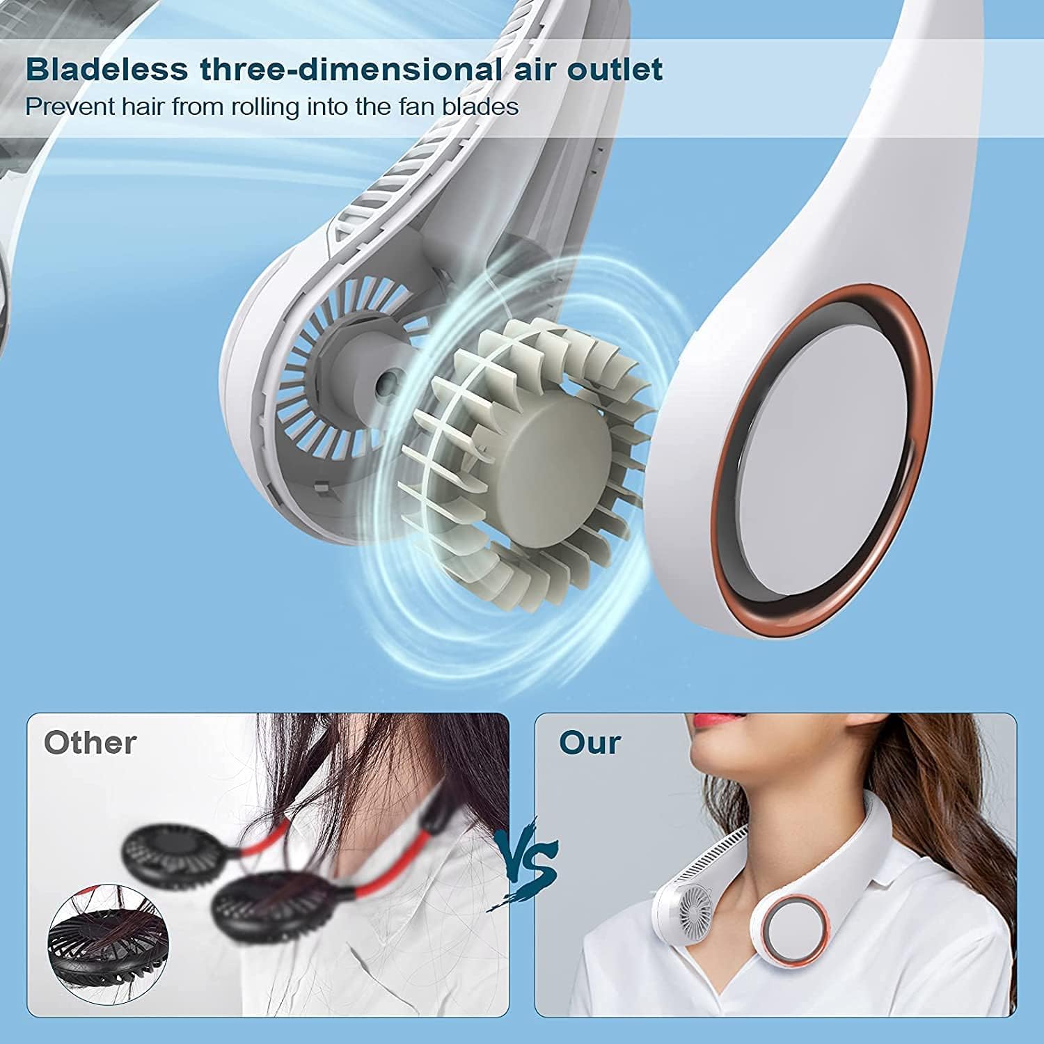 Hands Free USB Neck Cooling Fan