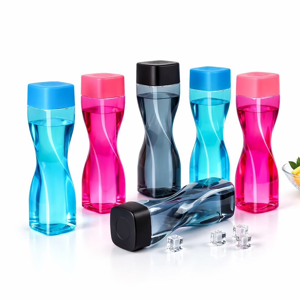 1L Twist Plastic Fridge Water Bottle (Set of 3)