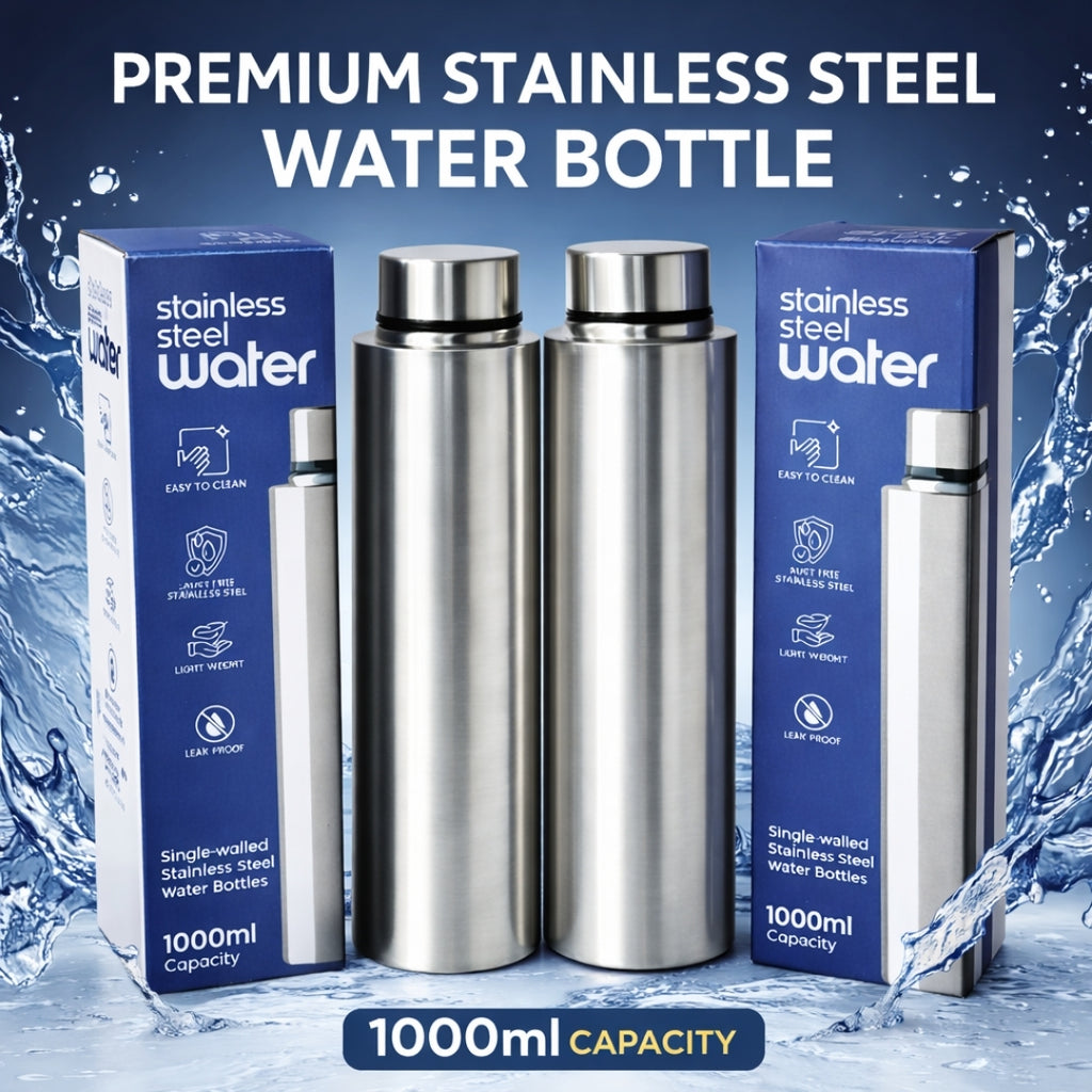 1L Stainless Steel Fridge Water Bottle