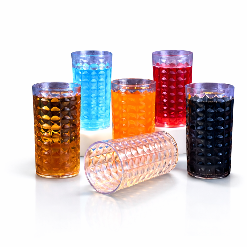 300ml Aqua Transparent Glass (Set of 6)