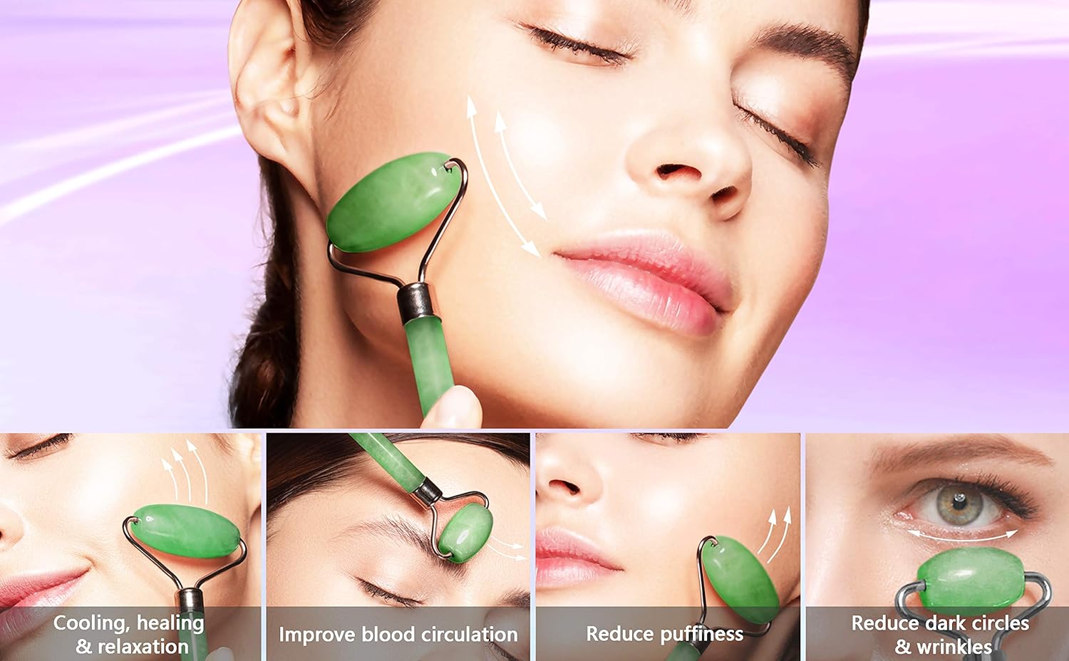 Natural Jade Skin Roller