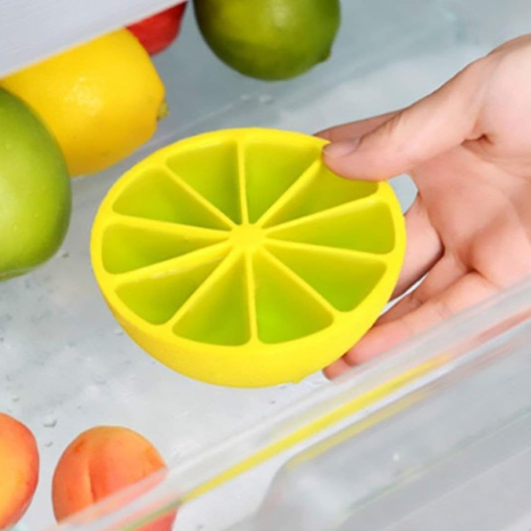 Lemon Shape Silicone Ice Mold Tray (Set of 2)