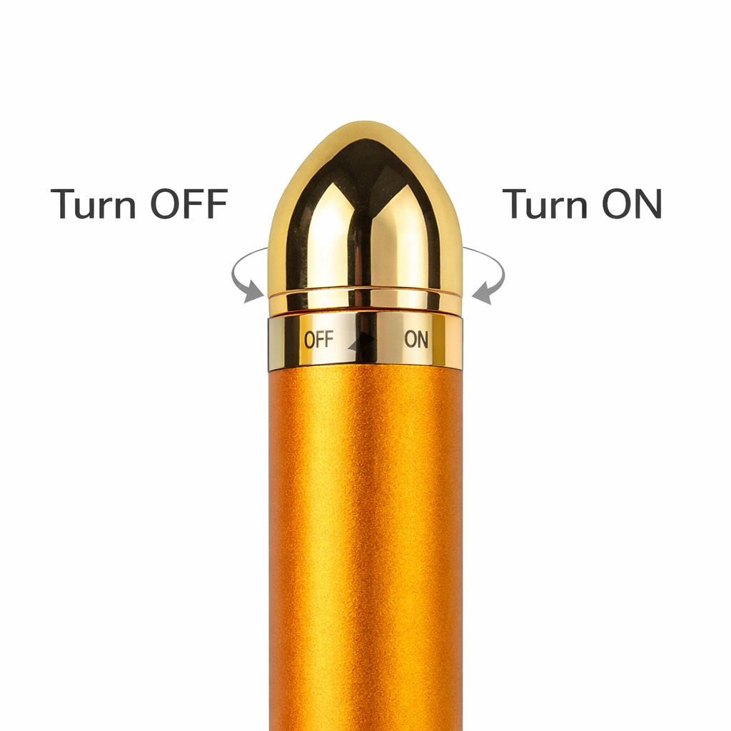 Gold Vibration Face Massage Tool