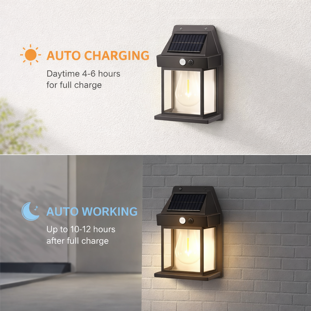 BK 888 Solar Motion Sensor Wall Light