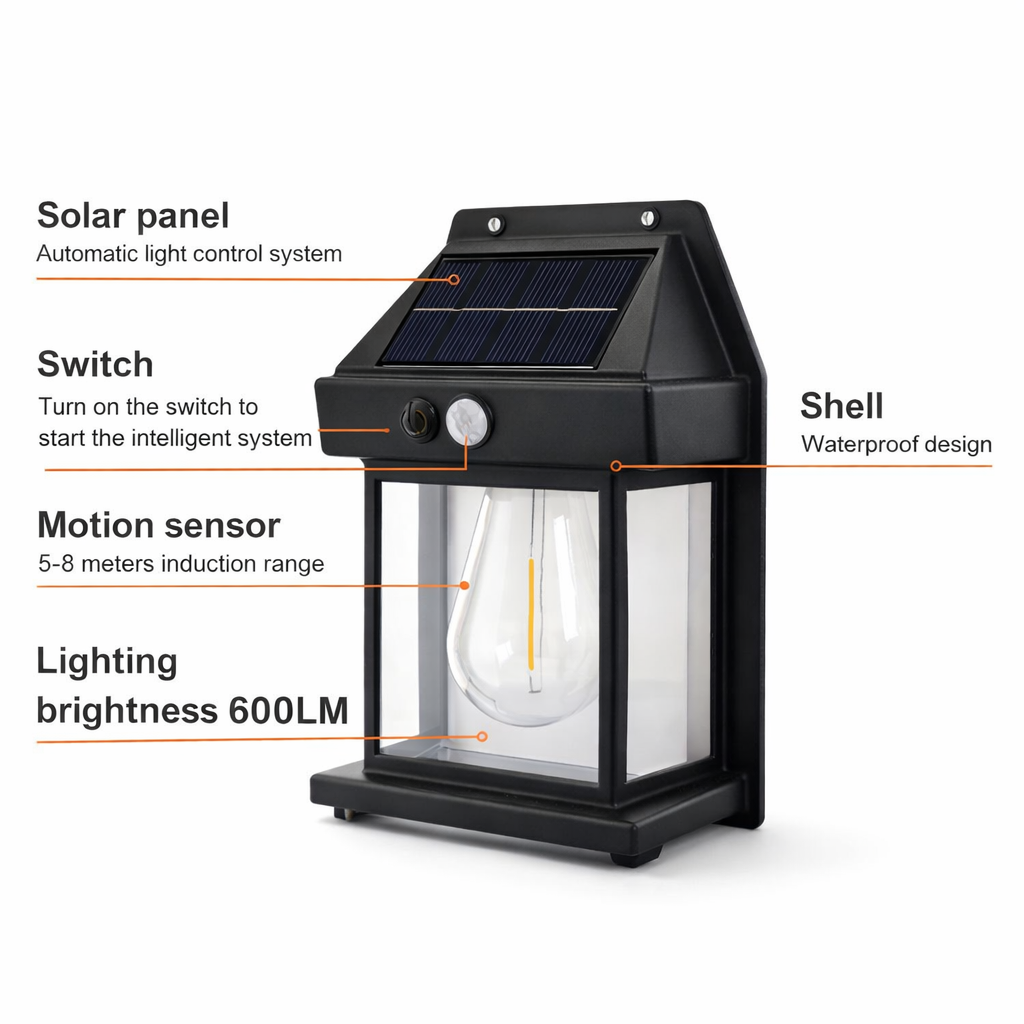 BK 888 Solar Motion Sensor Wall Light