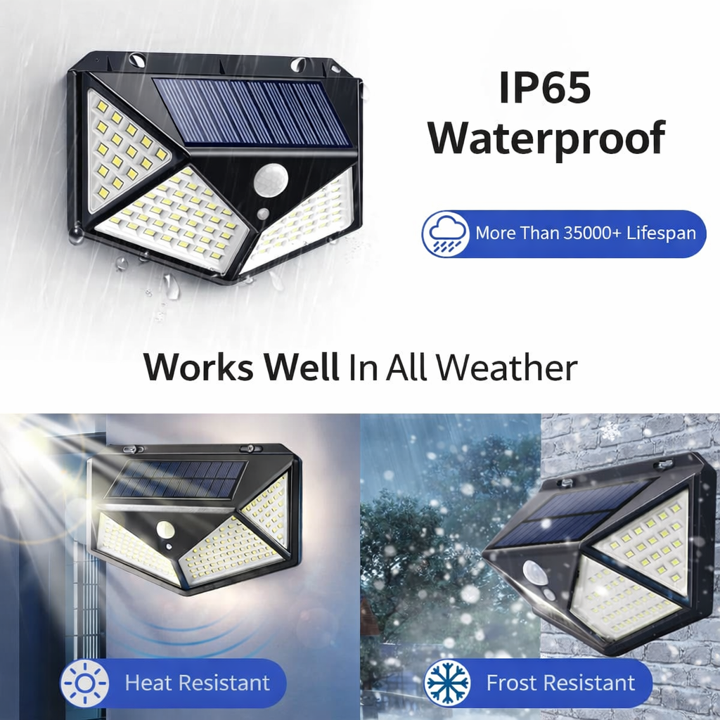 BK 100 LED Solar Wall Lamp