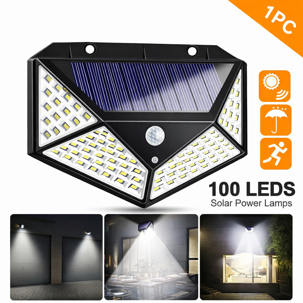 BK 100 LED Solar Wall Lamp