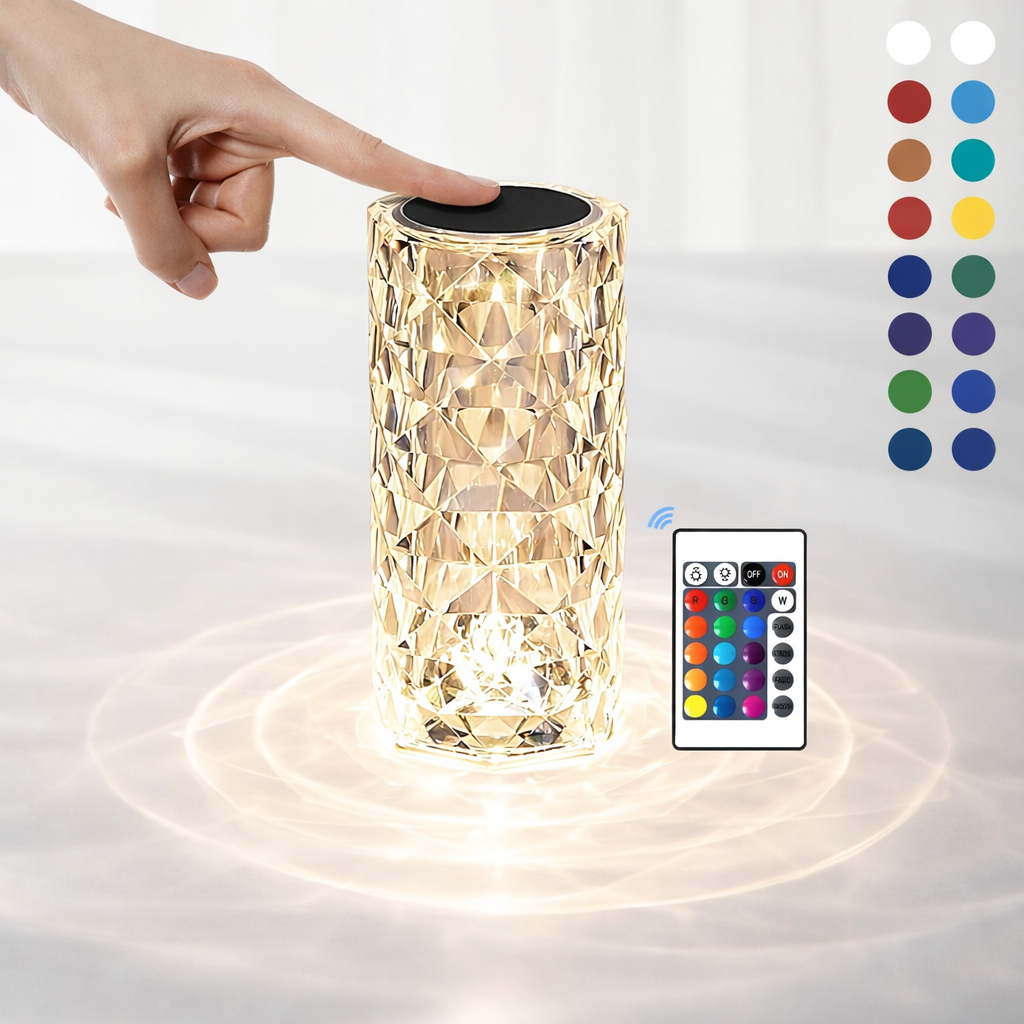 Crystal Diamond Touch Lamp