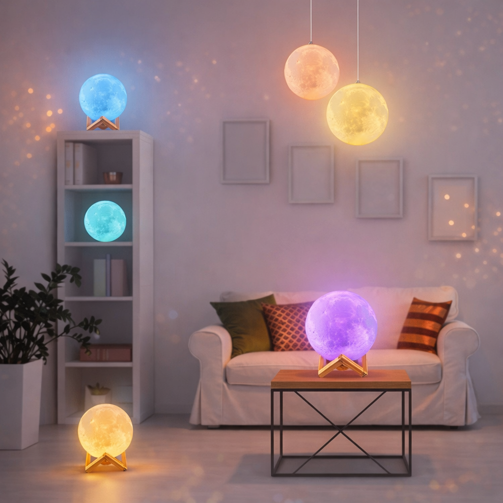 Color Changing Moon Light Lamp