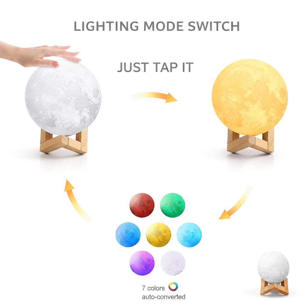 Color Changing Moon Light Lamp