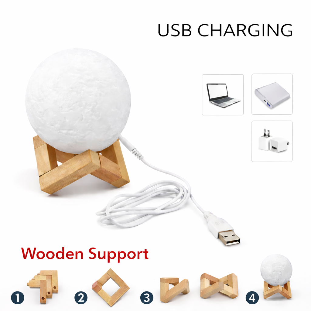 Color Changing Moon Light Lamp